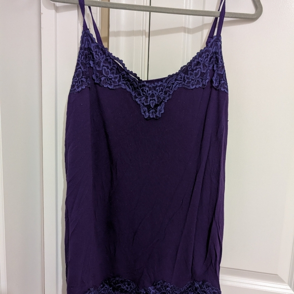 Lane Bryant Deep Purple Lace Cami - Picture 1 of 4
